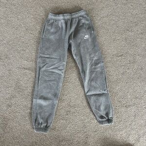 Grey Nike sweatpants